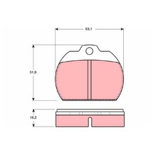 Satz Bremsbeläge 23988606 Bremsklötze vorne für VW Kaefer 15 Karmann Ghia 14