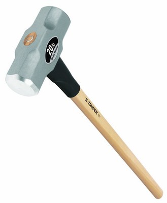 Truper 30923 20 Lb Sledge Hammer With 36 Inch Hickory Handle For Demolition