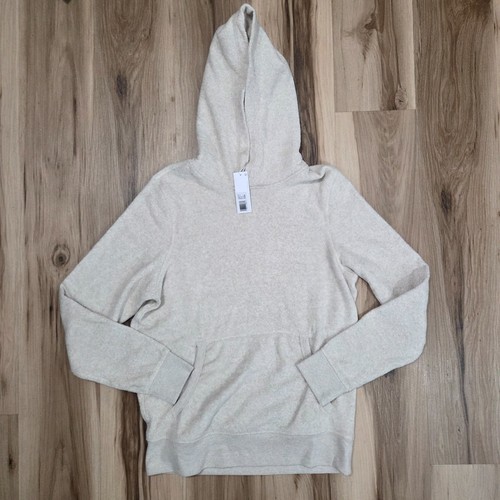 Outerknown Women's Hightide Terry Hoodie Size XS Oatmeal Heather Pullover