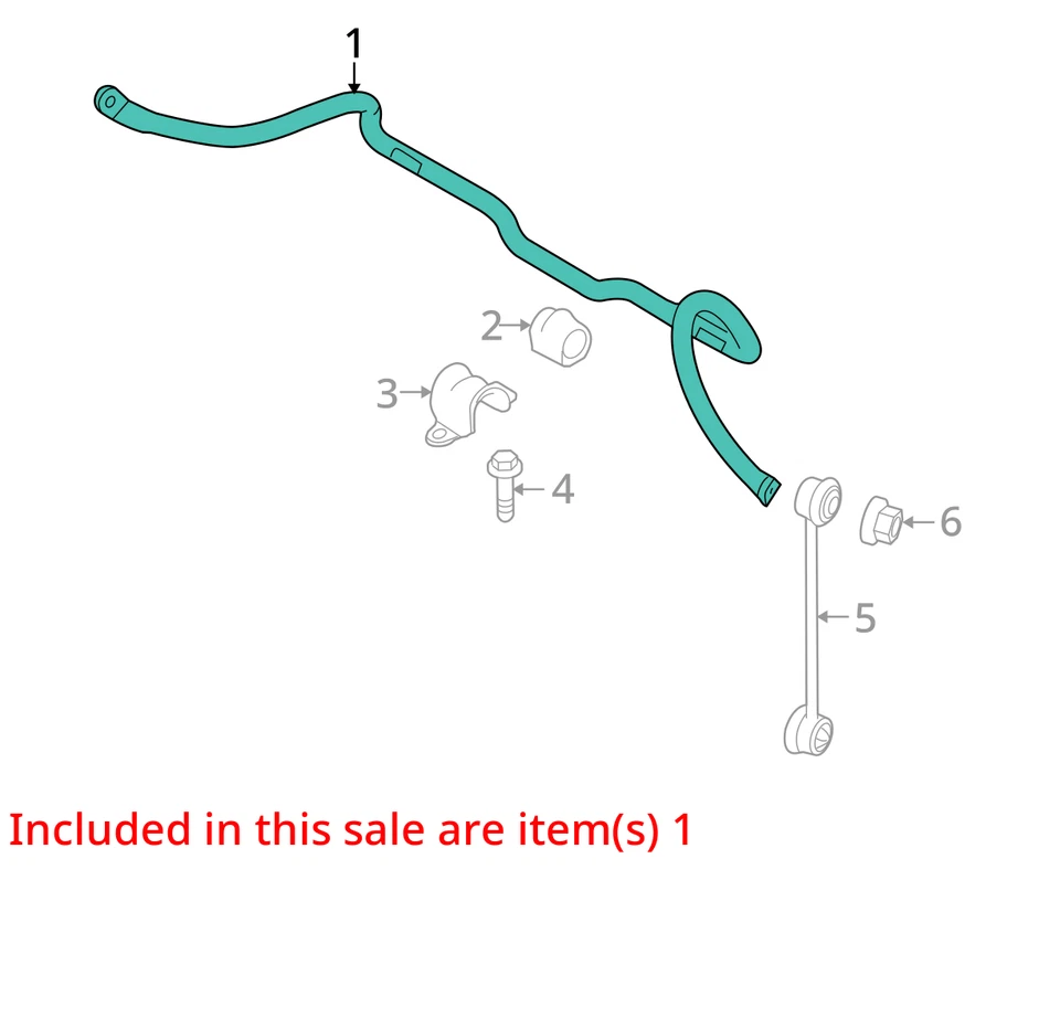 Ford Transit Connect 2012 tracción delantera barra estabilizadora OEM 73 k millas - LKQ407343345 Foto 4 de 4