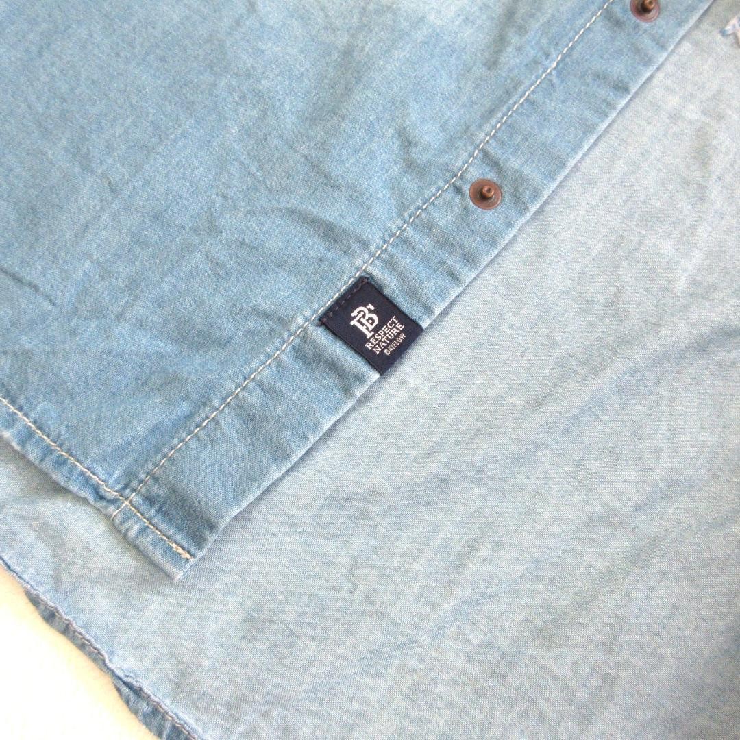 BAYFLOW Native Pattern Embroidered Denim Shirt Li… - image 8