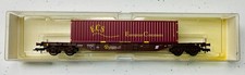 FLEISCHMANN 5246 A (K) ÖBB CONTAINERWAGEN MIT 40' ECS SCHIFFSCONTAINER - HO