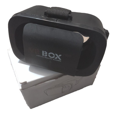 VR Box Mini Headset Virtual Reality Phone Mount Black Portable