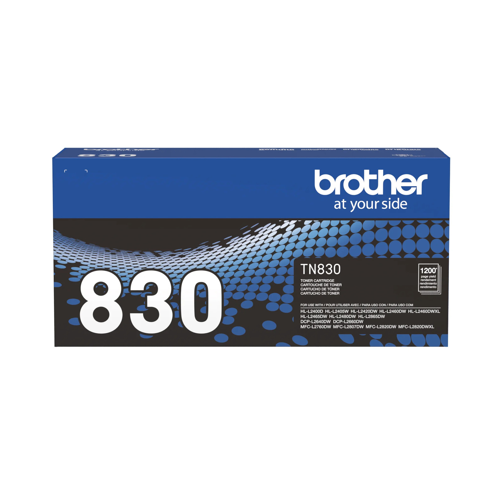 Brother TN830W Black Standard Yield Printer Toner Cartridge
