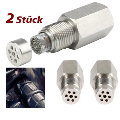 2X O2 Sauerstoffsensor M18X1.5 LambdaEliminator Lambdasonde Verlängerungsadapter
