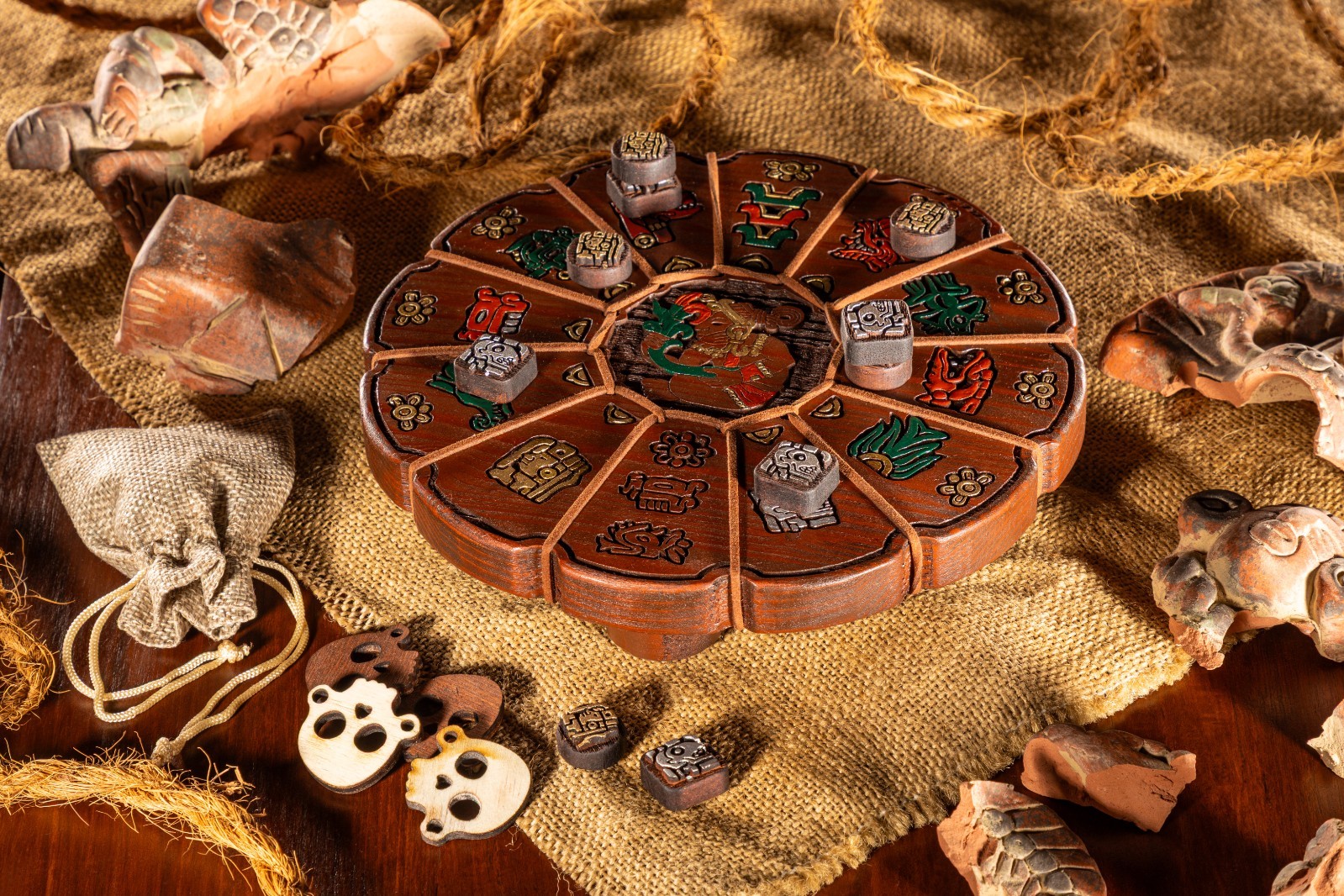 Paluc - Gioco da tavolo Maya in legno
