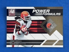 2011 Donruss Elite Power Formulas Gold #14 Josh Cribbs Cleveland Browns #/999