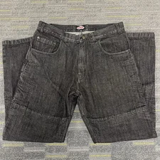 SLIDERS Riding Apparel Motorcycle Jeans Pants Black Mens 36x32 Biker Protection