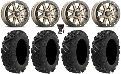 ITP Inertia Bdlk 15'' Wheels Br +40mm 32'' Attack 2.0 Tires Pioneer 1000 / Talon