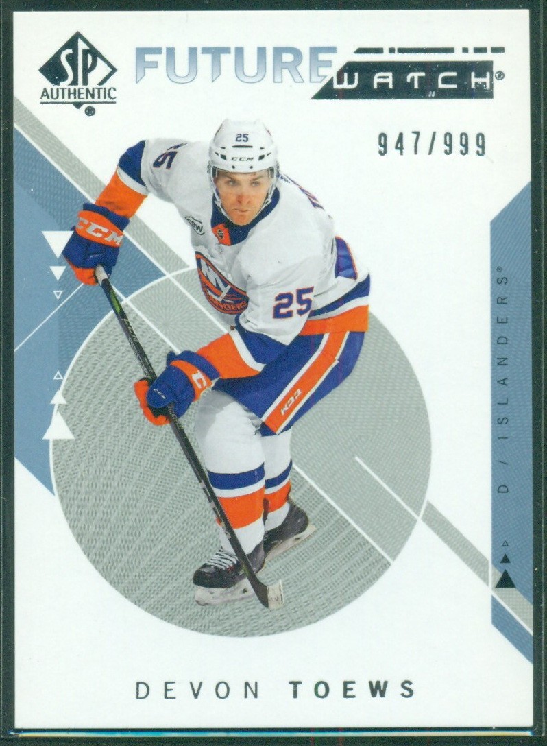 2018-19 SP Authentic Future Watch #236 DEVON TOEWS RC 947/999 Avalanche