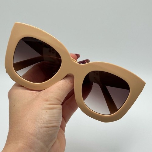 NEW CELINE Sunglasses CL4005FN 4957Z Beige/Violet Gradient Women - Picture 4 of 10