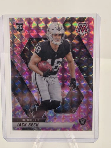 2025 Panini Mosaic - Rookies Jack Bech #349 Camo Pink Mosaic Prizm (RC)