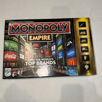 #ad **100% COMPLETE** Monopoly Empire Gold Edition 2013 Board Game Top Brands A4770 $25.00