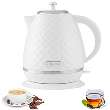 Wasserkocher 1,7L Mit Filter Schwarz 2200 W E...