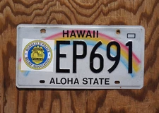 HAWAII Aloha State License Plate - HONALULU POLICE Since 1932 RELIEF ASSOC