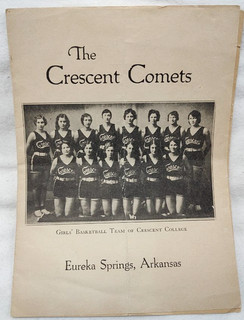 1931 Eureka Springs Arkansas Crescent College Comets Girl's Basketball Program