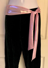 GK ELITE SPORTSWEAR WOMENS GIRLS PINK MYSTIQUE FOIL SASH DANCE ONE SIZE NWT 