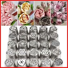 New Russian Stainless Steel Nozzle Birthday Christmas Cake Rosebuds DIY Russian