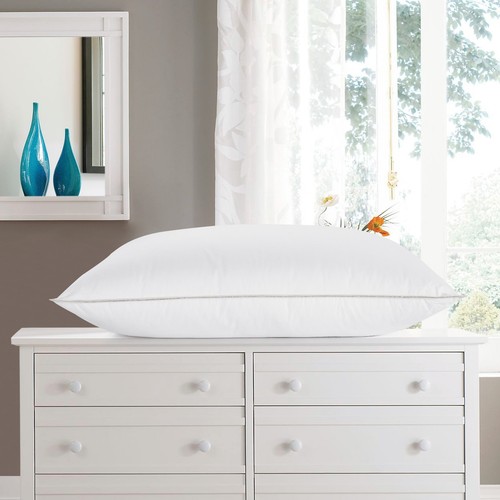 GOOSE DOWN PILLOW - Medium Firm, 1200TC Egyptian Cotton QUEEN STANDARD KING - Imagen 3 de 3