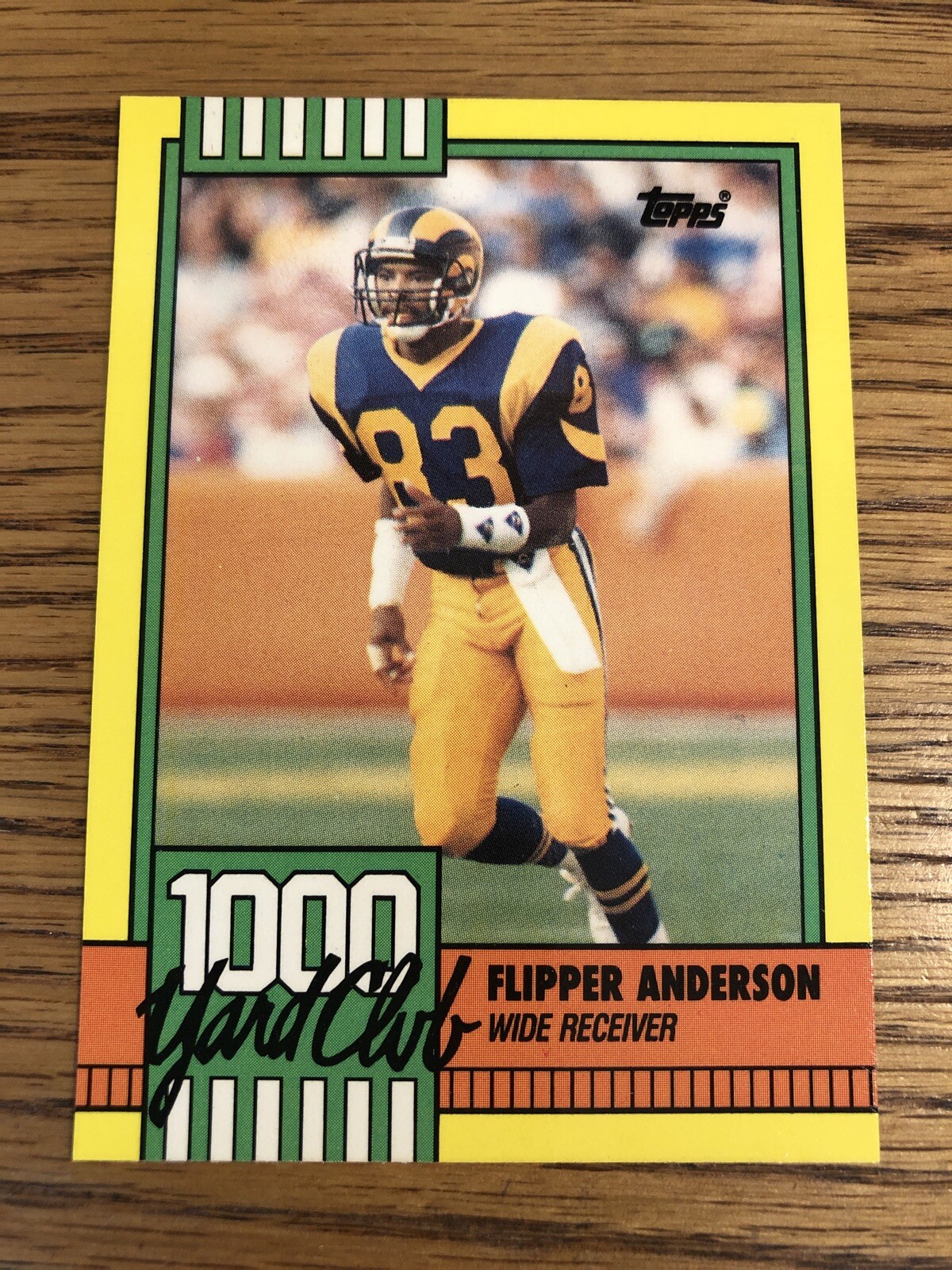 Flipper Anderson 1990 Topps 1000 Yard Club Los Angeles Rams #18   *4064*