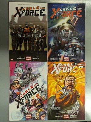 Cable and X-Force Vol 1 2 3 4 TPB Graphic Novel Lot Complete Set Run 2013 Marvel