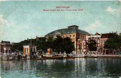 CPA AK AMSTERDAM Binnenamstel mit Kon Circus Oscar Carré NETHERLANDS (624322)