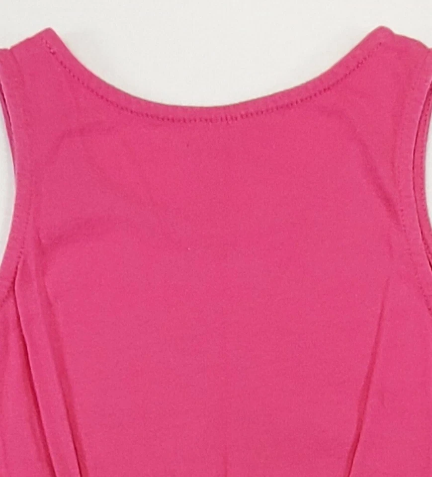 Vestido de sol The Childrens Place sin mangas rosa intenso tema hawaiano talla 5/6  Foto 4 de 4
