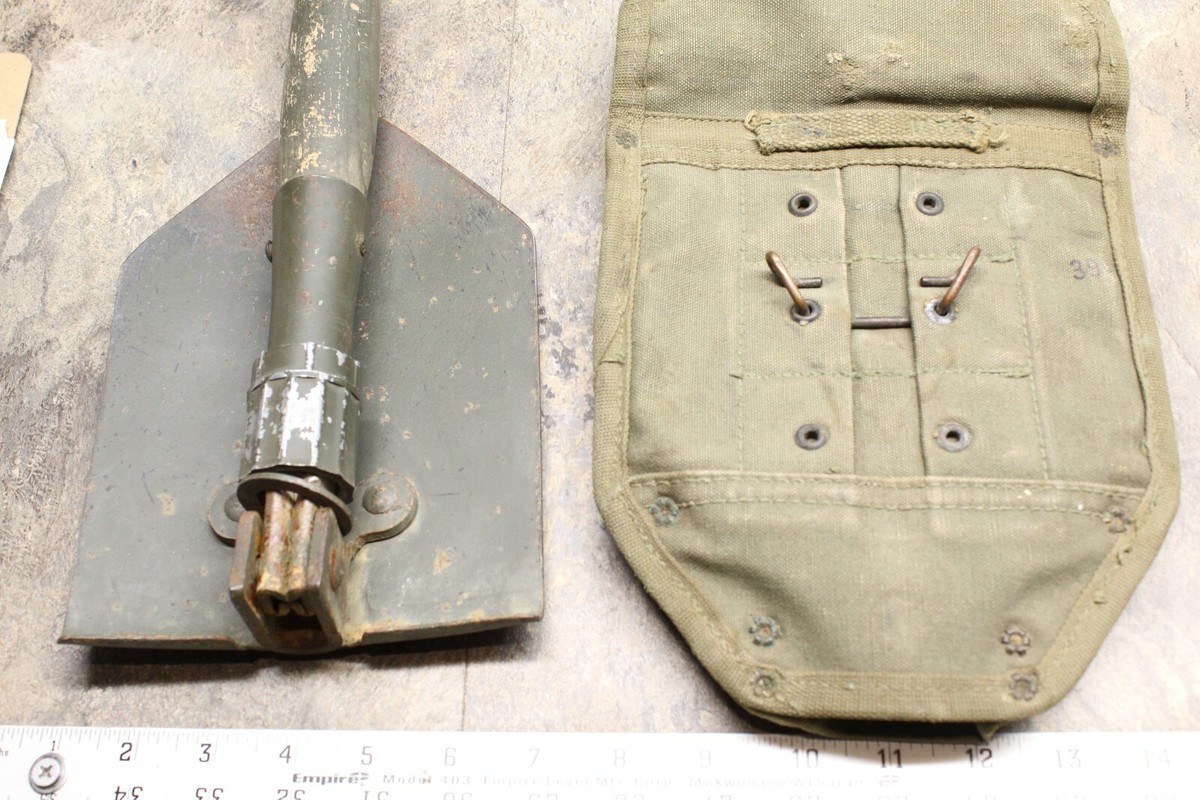 VINTAGE ORIGINAL US KOREA ENTRENCHING TOOL SHOVEL COVER VINTAGE ORIGINAL US KOREA ENTRENCHING TOOL SHOVEL COVER