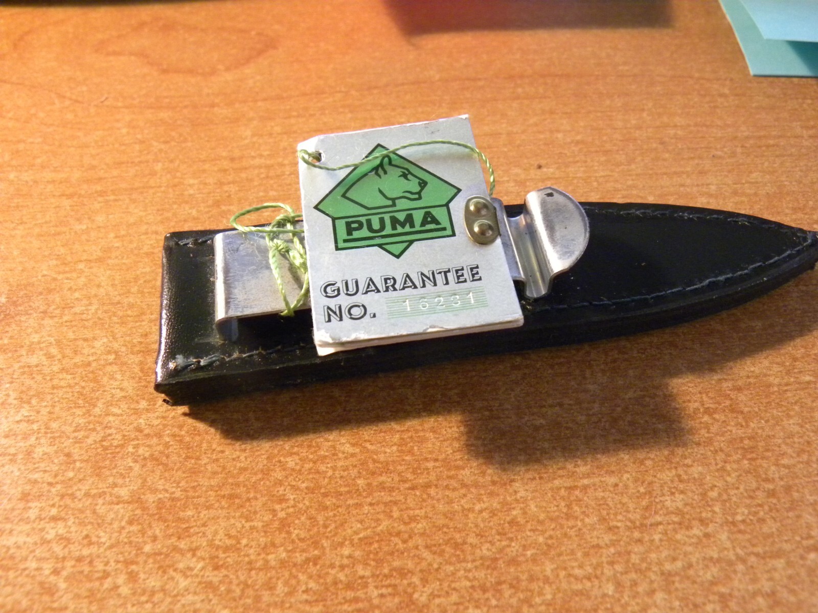 Vintage Puma Handarbeit 3573 Stag Boot Knife Solingen Germany w/leather