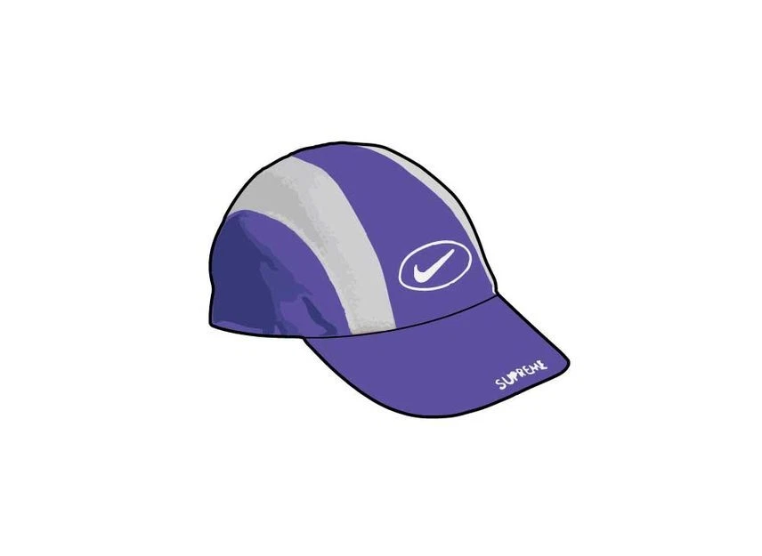 Chapeau de course violet Supreme x Nike