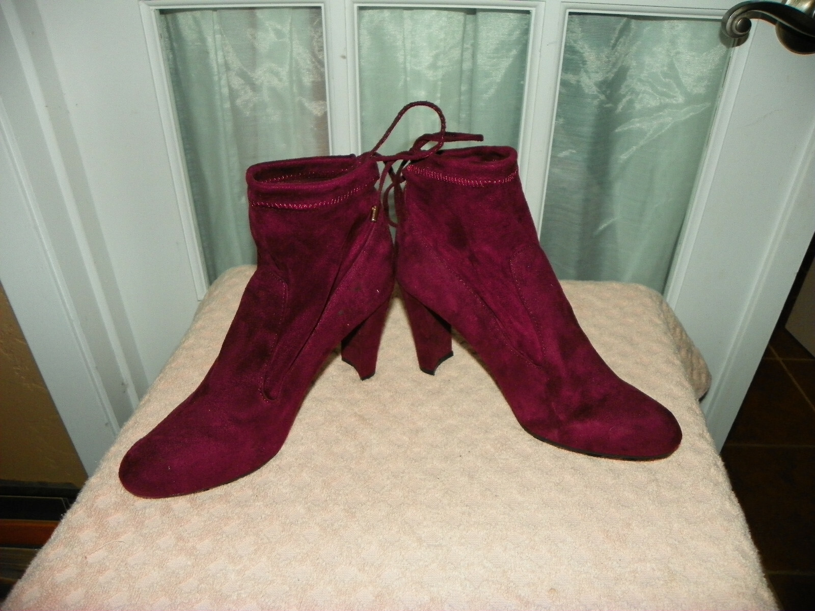 Red Ressie Sock Ankle Booties 