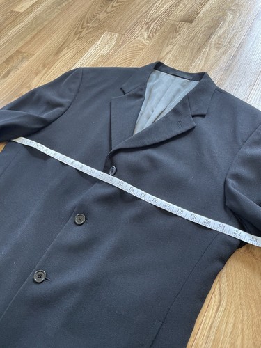 Givenchy Monsieur Vintage 90s Union Made in USA Blazer Sport Coat 44R Black Wool - Picture 14 of 16
