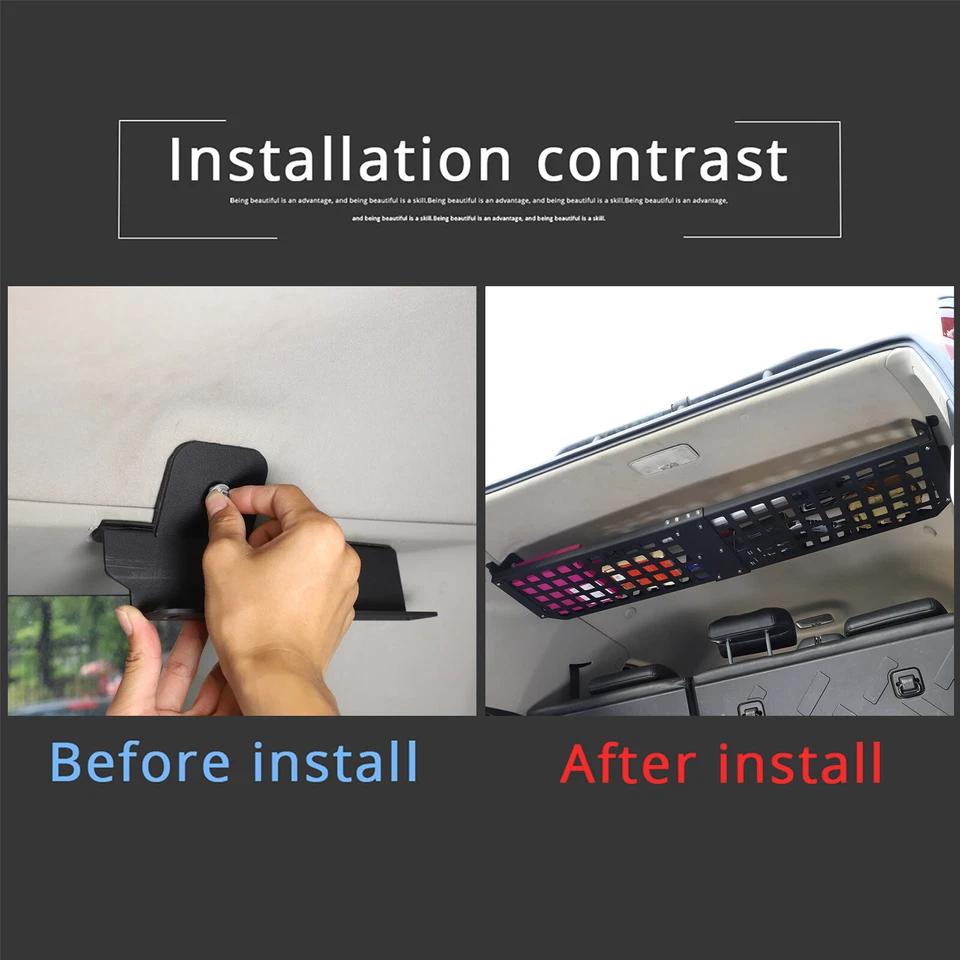 Panel de almacenamiento de equipaje estante de carga trasero de aleación para Toyota FJ Cruiser 2007-21 Foto 2 de 4