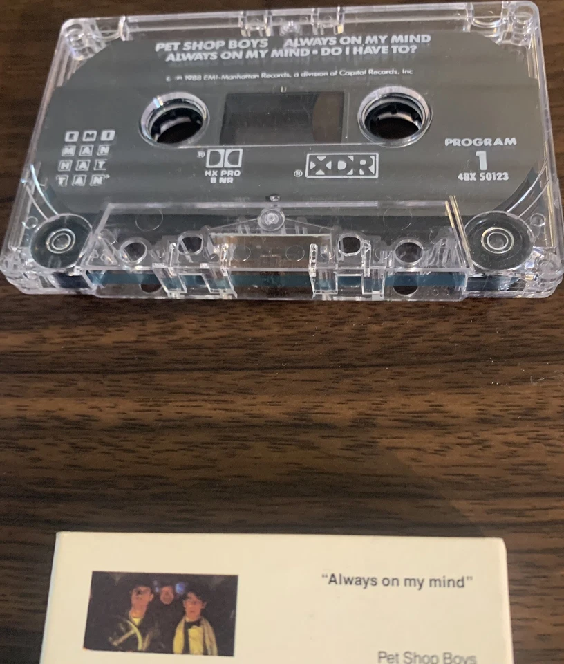 Pet Shop Boys Always On My Mind Cassette Single 1988 Synth Pop New Wave TESTED* Foto 2 de 4