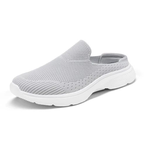 Women Slip On Knit Sneakers Breathable Lightweight Mules Walking Shoes - Picture 1 of 32