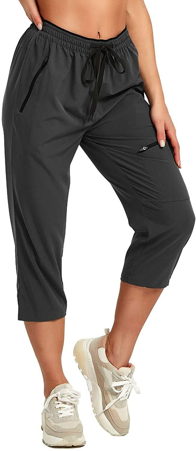 Women's Capri Pants Casual Hiking Quick Dry Lightweight Stretch Joggers –  Taprobane Fresh – Premium Seafood Delivery