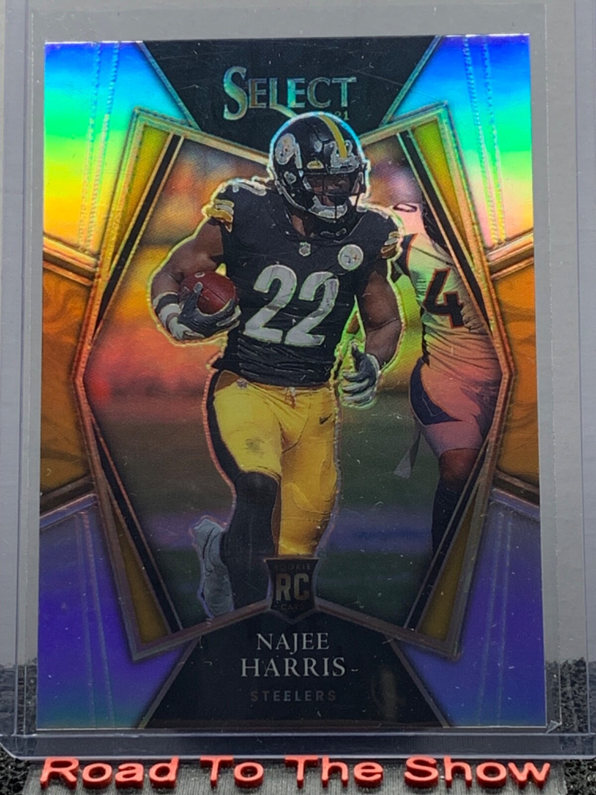 2021 Select Najee Harris Premier Level Silver Prizm Rookie RC #153 Steelers