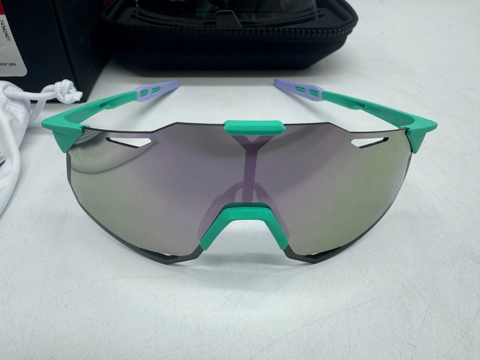 100% Hypercraft Xs Soft Tact Mint Hiper 镜片运动骑行太阳镜 — 第 3/4 张图片