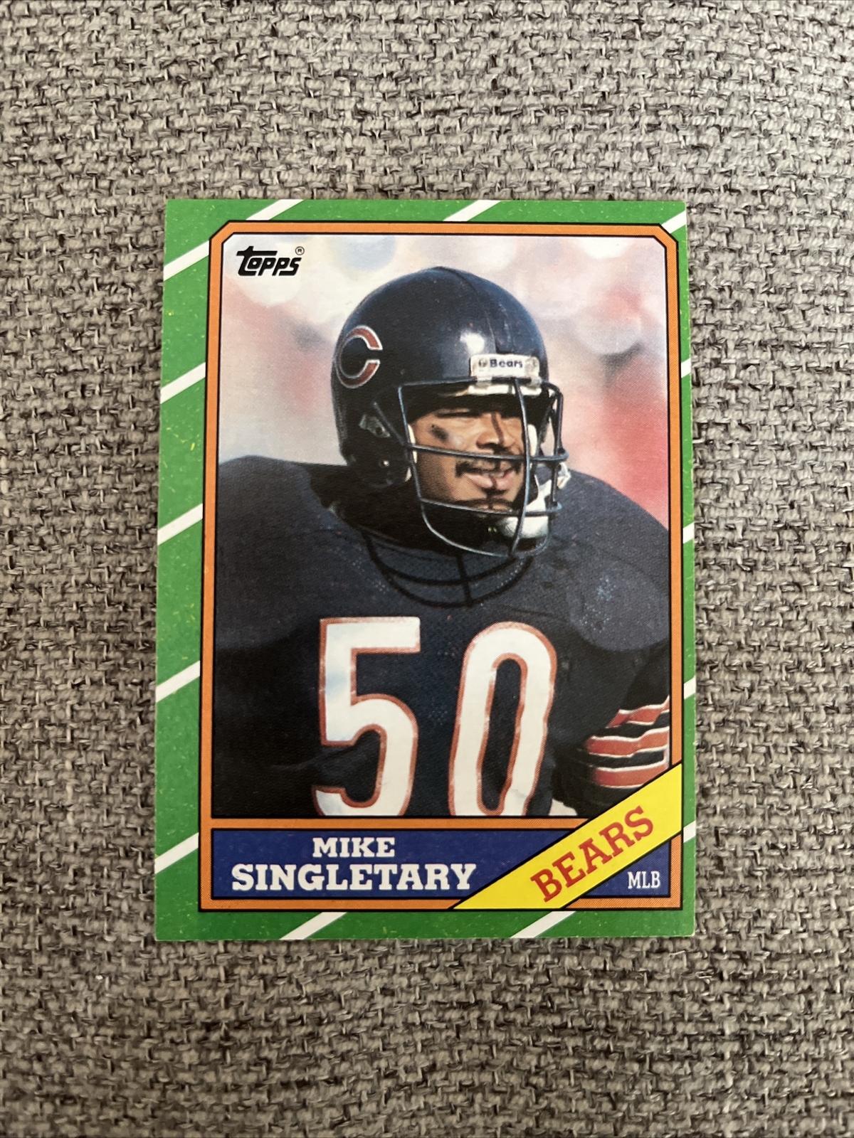 1986 Topps Mike Singletary #24 Chicago Bears Set Break
