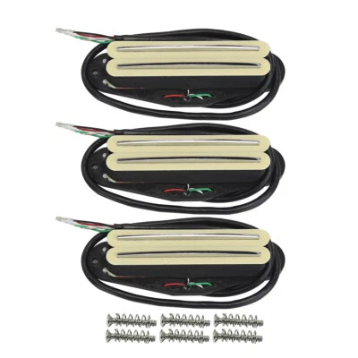FLEOR Set Single Coil Sized Hot Dual Rails Ceramic Pickup für ST Style Cream