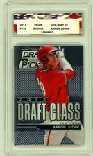 2013 Prizm #132 Aaron Judge Rookie Card AGC 10 Gem Mint New York Yankees