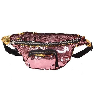 gold glitter bum bag