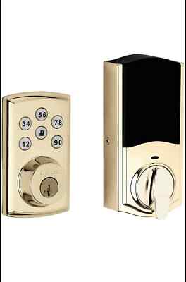 Kwikset SmartCode 888 Touchpad Electronic Deadbolt Lifetime Brass 98880-003