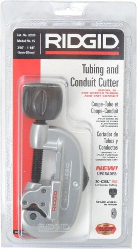 Ridgid 3/16" to 1-1/8" Pipe Capacity, Screw Feed Tubing Cutter Cuts Copper, A...