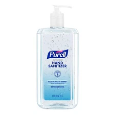 Purell Advanced Hand Sanitizer Refreshing Gel 33.8 Fl Oz 1 Liter Pump Bottle