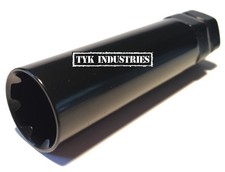 Black Replacement Key For 7 Spline Truck Lug Nut Wheel Lock Tool 14x1.5 14x2.0