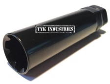 Black Replacement Key For 7 Spline Truck Lug Nut Wheel Lock Tool 14x1.5 14x2.0