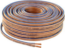 Car Home Audio Speaker Wire Transparent Clear Cable 16AWG 16/2 Gauge 100 Feet