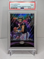 2023 Panini Certified Stars Mirror Purple /10 CJ Stroud PSA 9 Texans ROTY