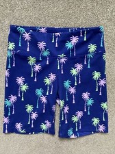 Girls Crewcuts Active Size 12 Bike Shorts Palm Trees